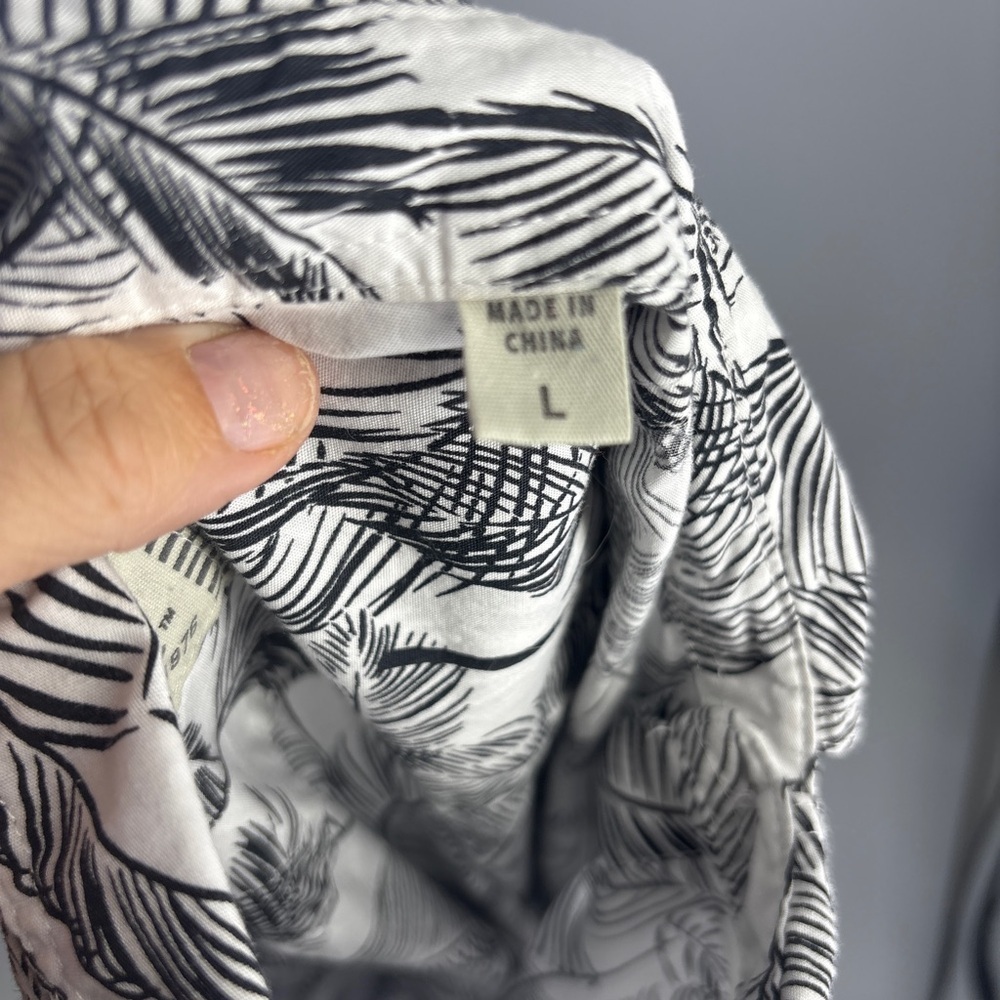 California SHIRT CO. 1976 Black / White Hawaiian Button Up Shirt - Large - Picture 7 of 7
